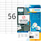 Etiketten HERMA 5080, 52,5 x 21,2 mm, 1400 stuks, op DIN A4, zelfklevend, sterk hechtend, verwijderbaar, papier, mat wit