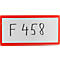 Etikettenhoes Label PLUS, magnetisch, 50x110, rood