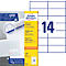 Etiquetas universales AVERY® Zweckform 3653, ultra grip, 105 x 42,3 mm, 1400 unidades