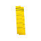 Étiquette pour classeur, largeur de tranche 39 mm, autocollant, 10 p., jaune