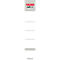 Étiquette pour classeur nature herlitz, largeur de tranche 50 mm, autocollant, 10 p.