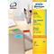 Étiquettes multifonctionnelles 3459 Avery Zweckform, 105 x 148 mm, 400 unités, jaune