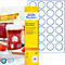 Étiquettes multifonctionnelles adhésives AVERY® Zweckform, vierge, Ø 40 mm, rond, pour toutes les imprimantes, blanc