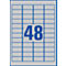 Étiquettes multifonctionnelles ultra-résistantes L6009-100 AVERY® Zweckform, 45,7 x 21,2 mm, 4800 étiquettes