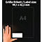 Étiquettes multifonctionnelles universelles Avery Zweckform, 100 étiquettes, 99,1 x 42,3 mm, amovible