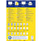 Étiquettes multifonctionnelles universelles Avery Zweckform, 4800 étiquettes, 45,7 x 21,2 mm