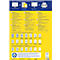 Étiquettes multifonctionnelles universelles Avery Zweckform, 8000 étiquettes, 35,6 x 16,9 mm