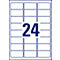 Étiquettes polyéthylène L7912-10 Avery Zweckform, ultra-résistant, H 63,5 x l. 33,9 mm, 240 p.
