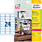 Étiquettes polyéthylène ultra-résistantes L4773-20 Avery Zweckform, 63,5 x 33,9 mm, permanent, blanc