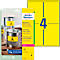 Étiquettes polyéthylène ultra-résistantes L6127-20 Avery Zweckform, 99,1 x 139 mm, permanent, jaune