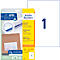Etiquettes universelles 6119 Avery, ultragrip, 210 x 297 mm, 25 + 5 feuilles