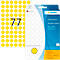 Étiquettes universelles HERMA 2231, points de repère autocollants, Ø 13 mm, adhésif permanent, 32 feuilles, papier, mat, jaune