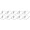 Etrier guide-câbles, galvanisé, en acier rond, L 170 x P 82 mm, 10 pièces