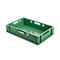 Euro Box boîte à viande, qualité alimentaire, capacité 25,3 L, version fermée, vert