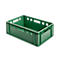 Euro Box boîte à viande, qualité alimentaire, capacité 35,3 L, version fermée, vert