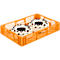 Euro Box boîte de boulangerie, qualité alimentaire, capacité 15,4 L, version ajourée, jaune-orange