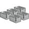 Euro Box ELB 6320 - polypropyleen - B 600 x D 400 x H 320 mm - inhoud 64 l - grijs - 5 stuks