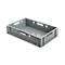Euro Box Fleischkasten, lebensmittelecht, Inhalt 25,3 L, geschlossene Version, grau