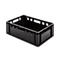 Euro Box Fleischkasten, lebensmittelecht, Inhalt 35,3 L, geschlossene Version, schwarz