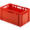 Euro Box Fleischkasten, lebensmittelecht, Inhalt 63,5 L, geschlossene Version, rot