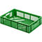 Euro Box groente- en fruitkist, voedselveilig, inhoud 24,87 liter, opengewerkte versie, groen