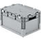 Euro Box Leichtbehälter ELB 4220, aus PP, Inhalt 20,4 L, mit Deckel, grau