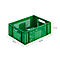 Euro Box Obst- und Gemüsekasten, lebensmittelecht, Inhalt 11,9 L, durchbrochene Version, grün