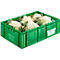 Euro Box Obst-und Gemüsekasten, lebensmittelecht, Inhalt 33,9 L, durchbrochene Version, grün