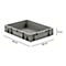 Euro Box Serie EF 4070, aus PP, Inhalt 6,9 L, geschlossene Wände, Unterfassgriff, grau