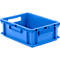 Euro Box Série EF 4140, en PP, capacité 12,8 L, parois fermées, poignée traversante, bleu