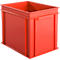 Euro Box Serie EF 4320, aus PP, Inhalt 29,5 L, geschlossene Wände, Unterfassgriff, rot