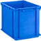 Euro Box Série EF 4320, en PP, capacité 29,5 L, parois fermées, poignée sous le couvercle, bleu