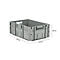 Euro Box Serie LTF 6220, aus PP, Inhalt 42 L, Durchfassgriff, grau