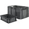 Euro Box Serie LTF 6320, PP, L 600 x A 400 x H 320 mm, 62,7 l, hasta 30 kg, 10 piezas + marco de rodillos gratuito