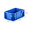 Euro Box Serie MF 3120, aus PP, Inhalt 5,2 L, Unterfassgriff, blau