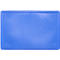 Blaues Kunststoff Tablett mit Rautenmuster, rechteckig.