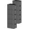 Euro Box SSI Schäfer LTF 6320 serie, inhoud 62,7 l, tot 30 kg, doorlopende handgreep, L 600 x B 400 mm, Blaue Engel, gerecycled PP, ijzergrijs, 10 stuks