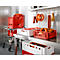 Euro Box vleeskrat, voedselveilig, inhoud 35,3 liter, gesloten uitvoering, wit