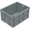 EURO formaat vouwbox 8645, zonder deksel, inhoud 171,2 l, met eindsectie slot, grijs