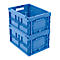 EURO-Maß Faltbox 4322, ohne Deckel, für Lager- und Mehrwegtransport, Inhalt 20,3 Liter, blau