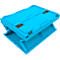 EURO-Maß vouwbox 4322 DL, met deksel, voor opslag en terugneembaar transport, inhoud 19 L, blauw