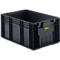 Eurobak R-KLT 6080, kunststof, B 600 x D 400 mm, tot 20 kg, zwart geleidend