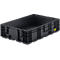 Eurobak R-KLT 6115, kunststof, B 600 x D 400 mm, tot 20 kg, zwart geleidend