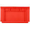 Eurobox EF 4220 F1, 20,4 l, jusqu'à 15 kg, paroi frontale fermée &amp; semi-ouverte, poignées traversantes, empilable, L 400 x l 300 x H 200 mm, PP recyclé, rouge
