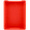 Eurobox EF 4220 F1, 20,4 l, jusqu'à 15 kg, paroi frontale fermée &amp; semi-ouverte, poignées traversantes, empilable, L 400 x l 300 x H 200 mm, PP recyclé, rouge