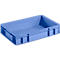 Eurobox serie EF 4080, gemaakt van PP, inhoud 7,4 liter, gesloten wanden, bodemgreep, blauw