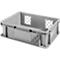 Eurobox serie EF 4121, van PP, inhoud 11,1 l, geperforeerde wanden, gesloten handgreep, grijs