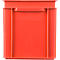 Eurobox serie EF 4320, de PP, capacidad 29,5 litros, paredes cerradas, asa inferior, rojo