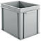 Eurobox-serie EF 4320, gemaakt van PP, inhoud 29,5 L, gesloten wanden, bodemgreep, grijs