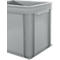 Eurobox-serie EF 4320, gemaakt van PP, inhoud 29,5 L, gesloten wanden, bodemgreep, grijs